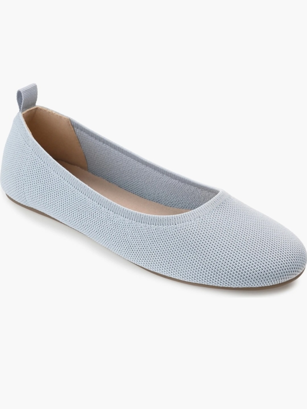 Journee collection Light Blue Jersie Knit Ballet